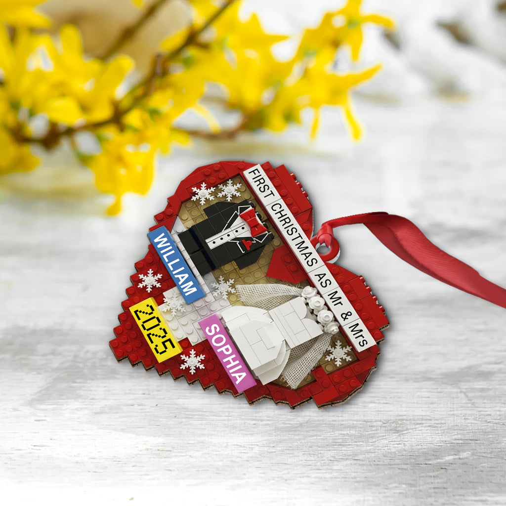 Erstes Weihnachten als Ehepaar – Personalisierter Weihnachtsschmuck für Paare