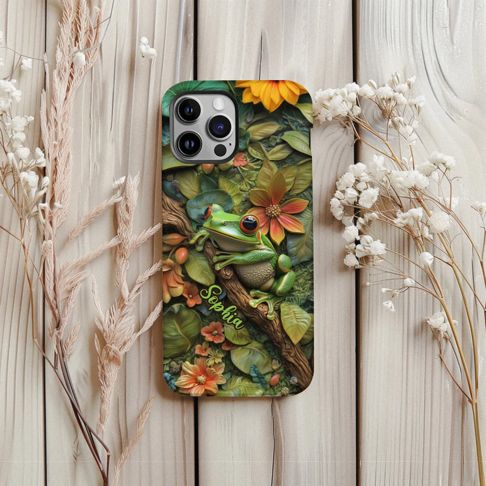 Adorable Frog - Personalized Frog Full Print Phone Case