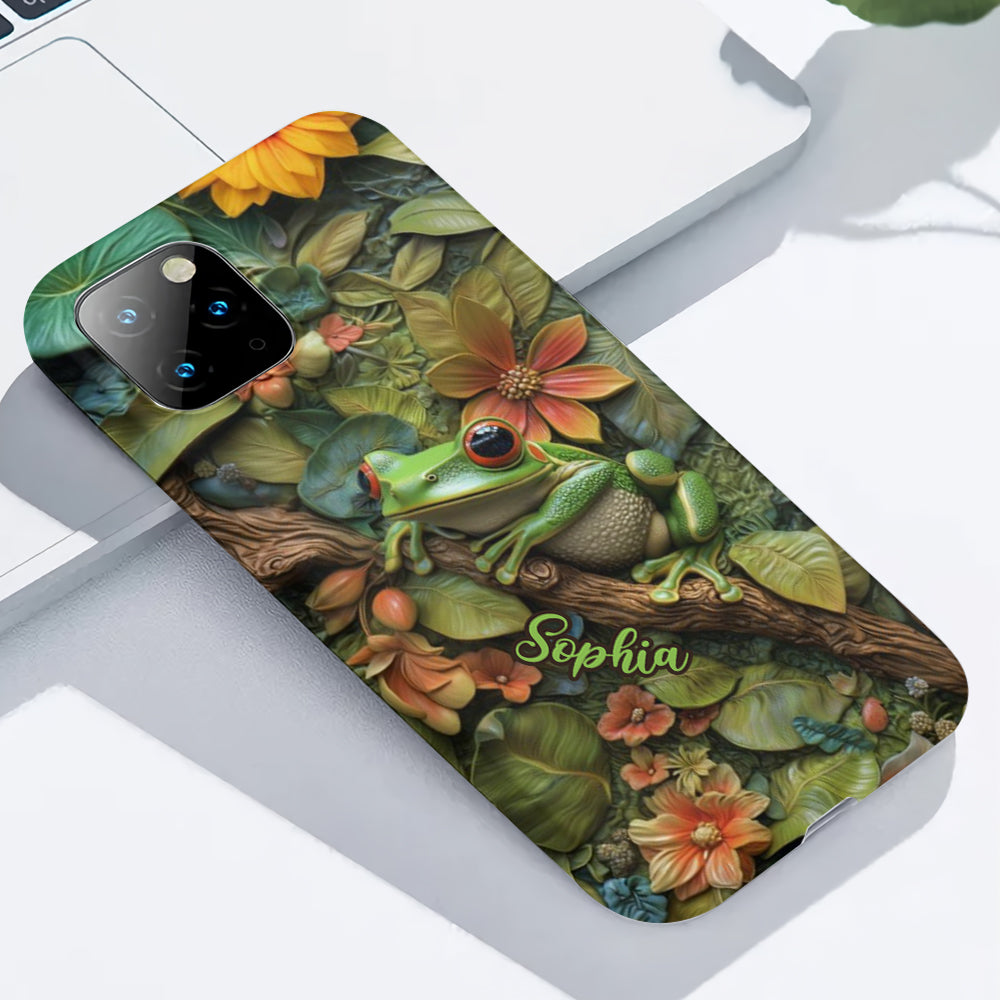 Adorable Frog - Personalized Frog Full Print Phone Case
