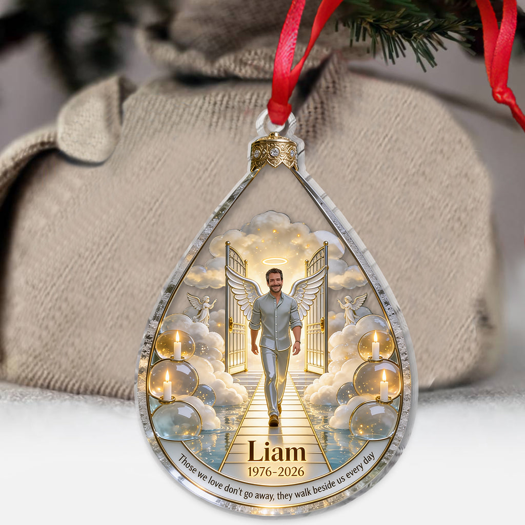 Himmlische Gedenk-Engelsflügel Weihnachten - Personalisierte Gedenkornament