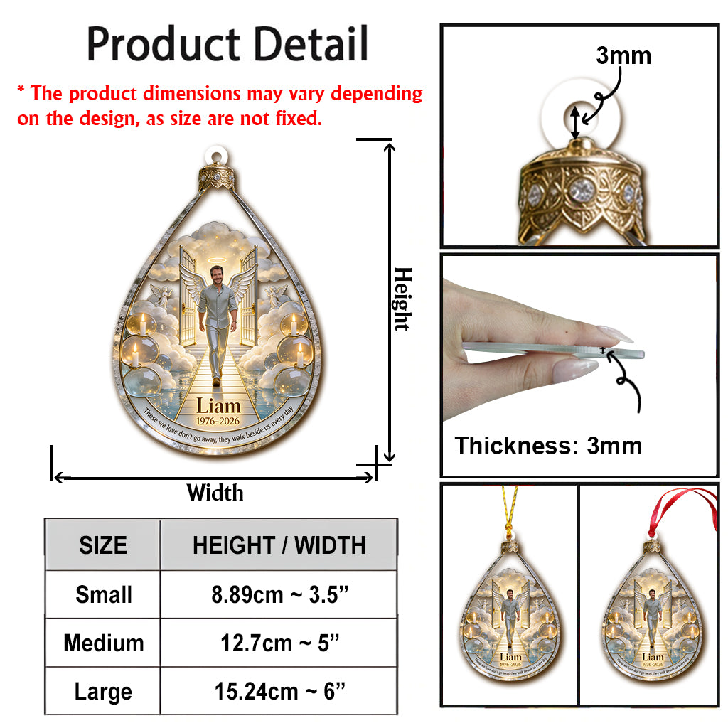 Himmlische Gedenk-Engelsflügel Weihnachten - Personalisierte Gedenkornament