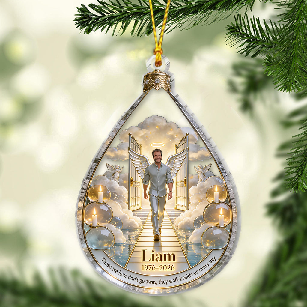 Himmlische Gedenk-Engelsflügel Weihnachten - Personalisierte Gedenkornament