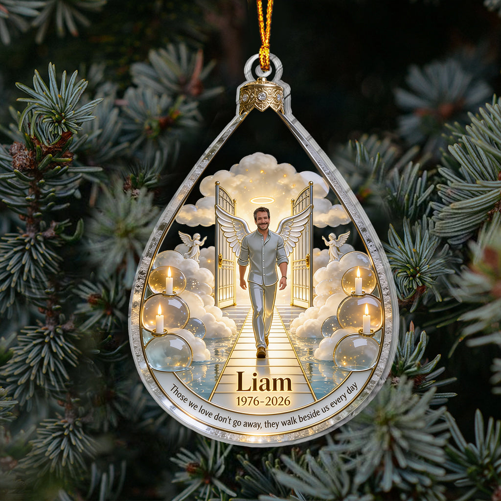 Himmlische Gedenk-Engelsflügel Weihnachten - Personalisierte Gedenkornament