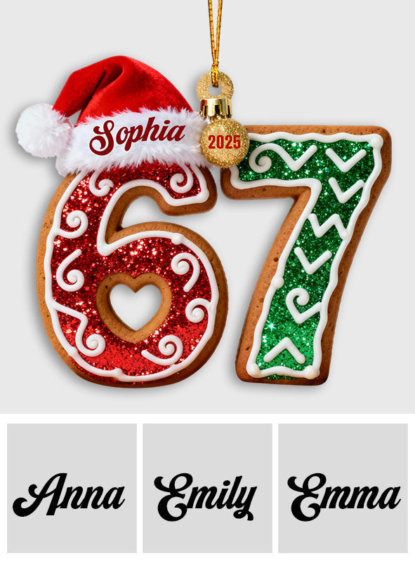 Six Seven - Personalized Christmas Ornament
