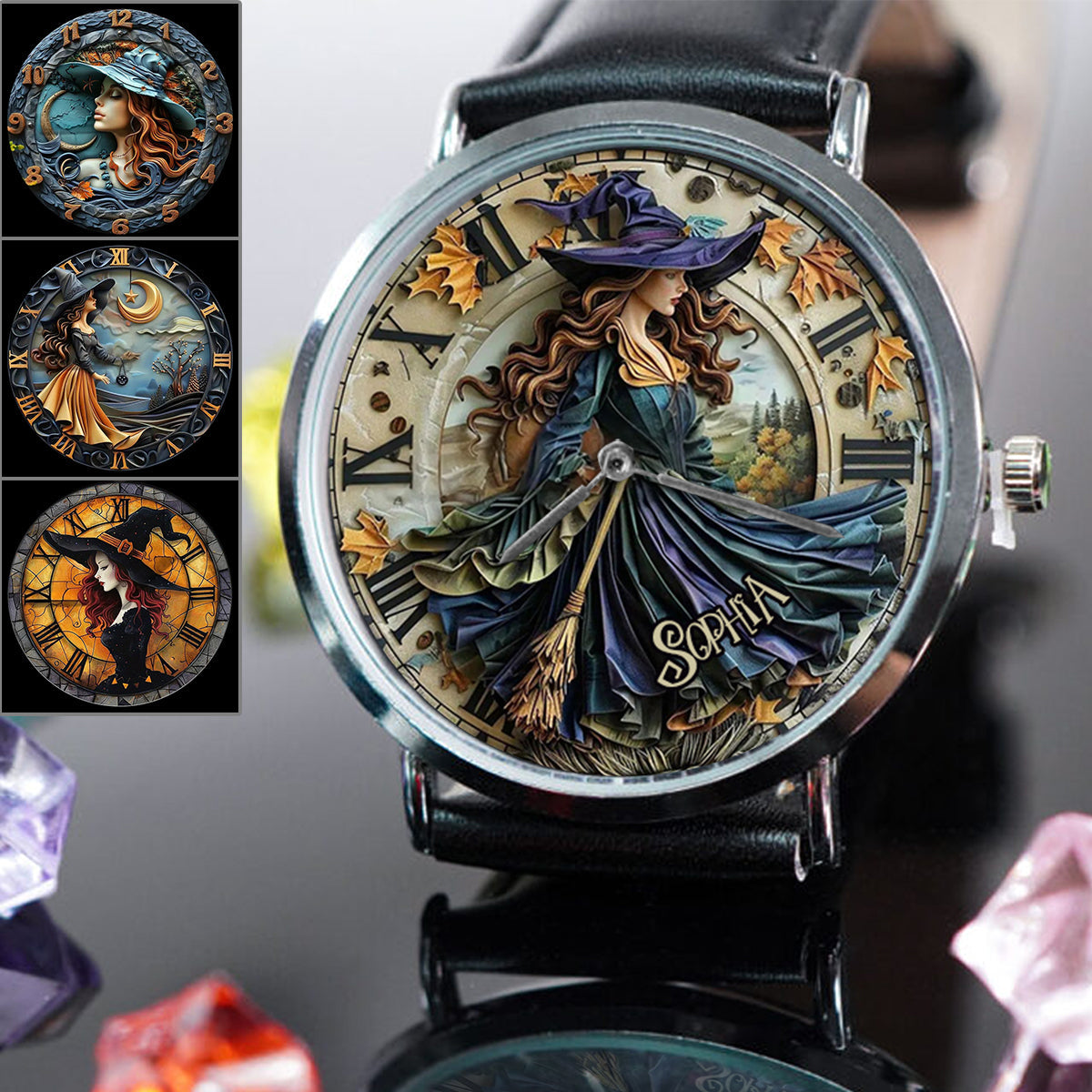 Hexenhaftes Gefühl – personalisierte Hexen-Handuhr