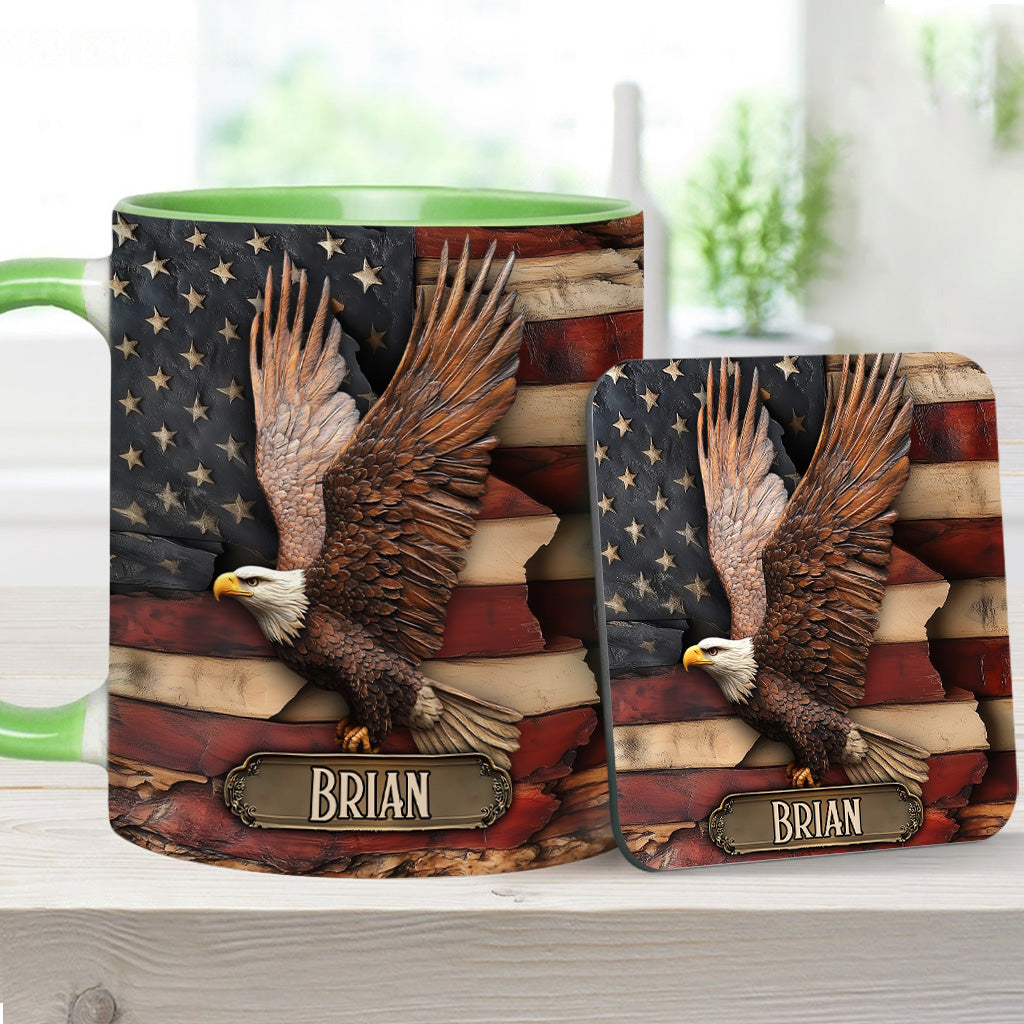 God Bless America - Personalized Independence Day/ 4th of July Accent Mug