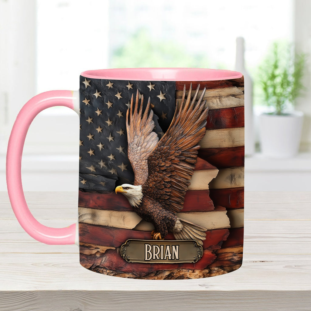 God Bless America - Personalized Independence Day/ 4th of July Accent Mug