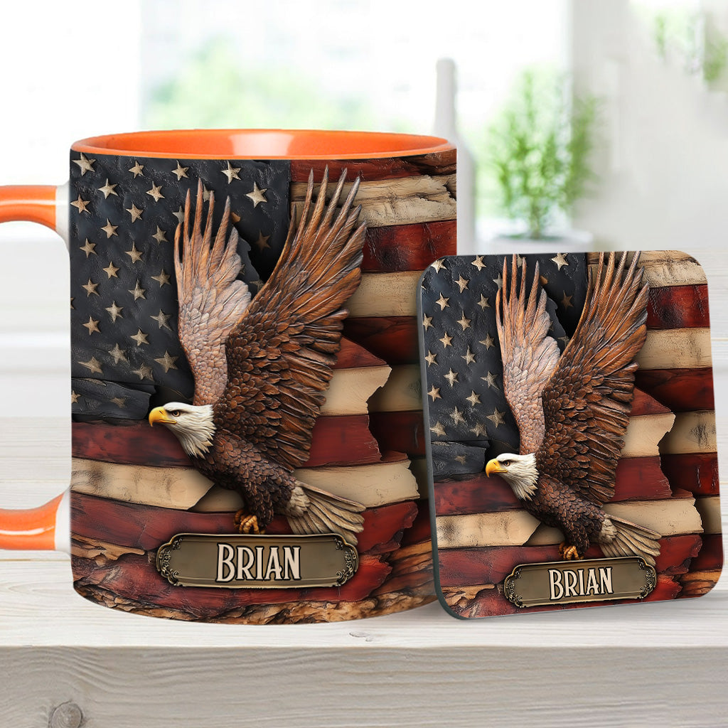 God Bless America - Personalized Independence Day/ 4th of July Accent Mug
