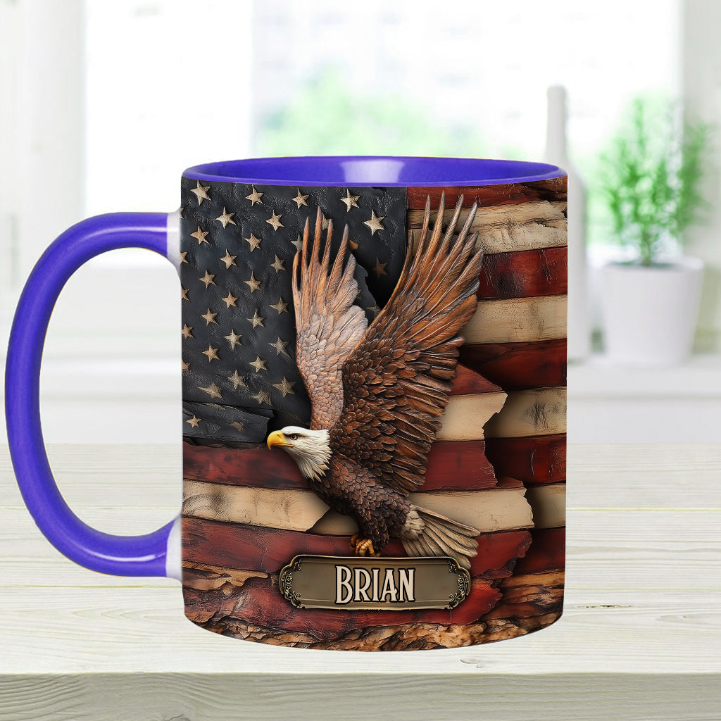 God Bless America - Personalized Independence Day/ 4th of July Accent Mug
