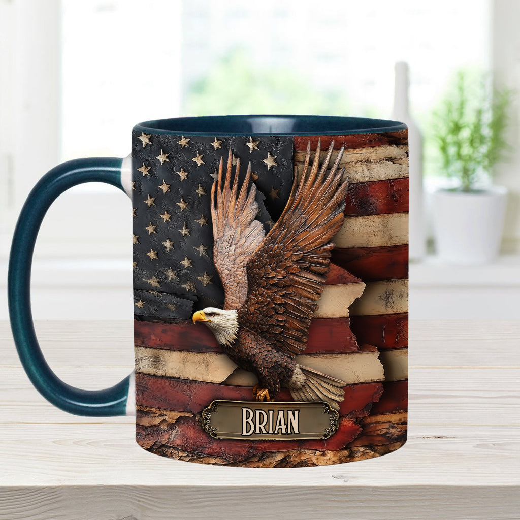 God Bless America - Personalized Independence Day/ 4th of July Accent Mug