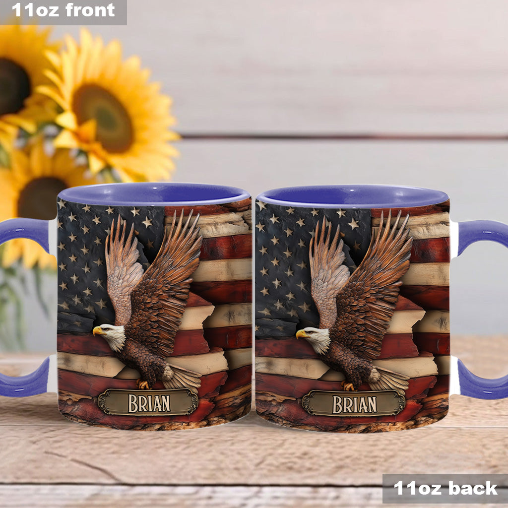 God Bless America - Personalized Independence Day/ 4th of July Accent Mug