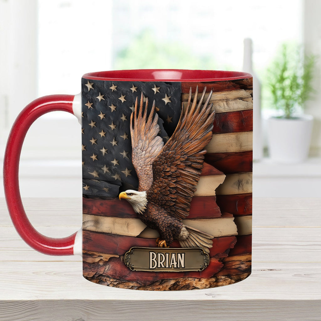 God Bless America - Personalized Independence Day/ 4th of July Accent Mug