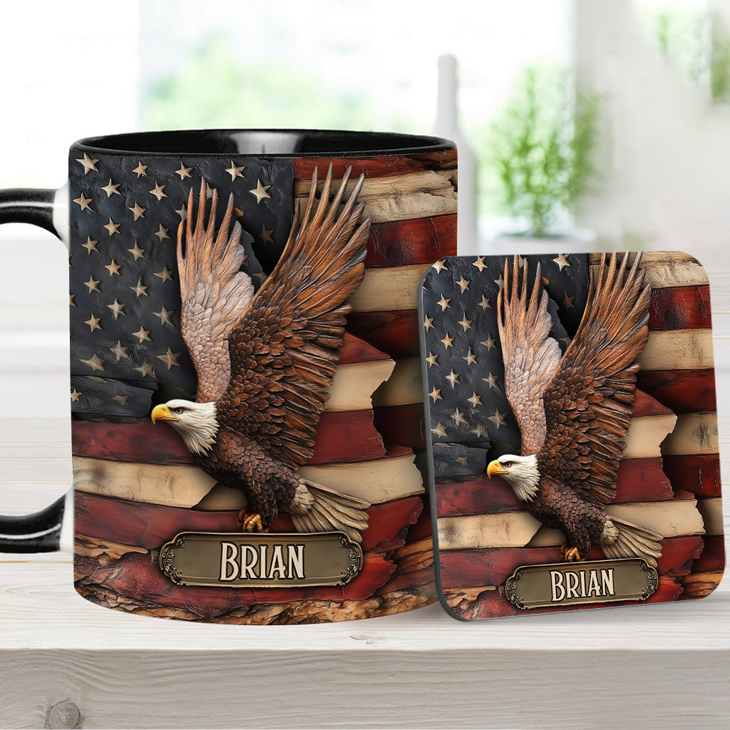 God Bless America - Personalized Independence Day/ 4th of July Accent Mug