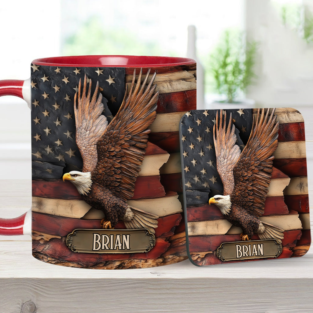God Bless America - Personalized Independence Day/ 4th of July Accent Mug