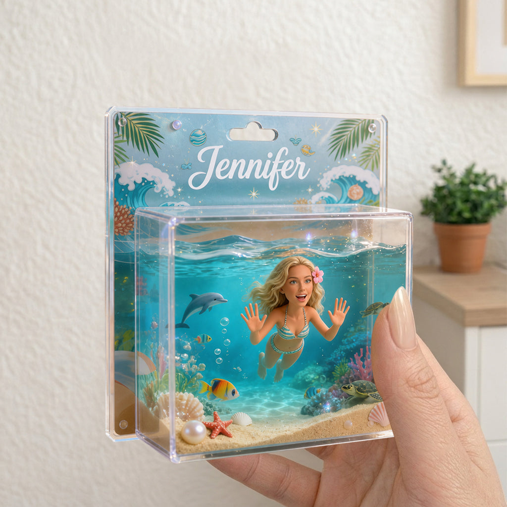 Für Liebhaber des Meeres - Personalisierte Acryl-Display-Box für Meeresliebhaber
