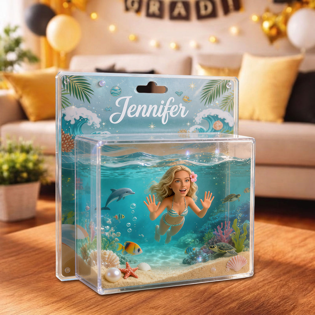 Für Liebhaber des Meeres - Personalisierte Acryl-Display-Box für Meeresliebhaber