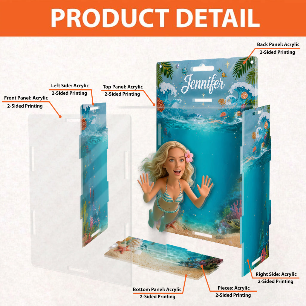 Für Liebhaber des Meeres - Personalisierte Acryl-Display-Box für Meeresliebhaber