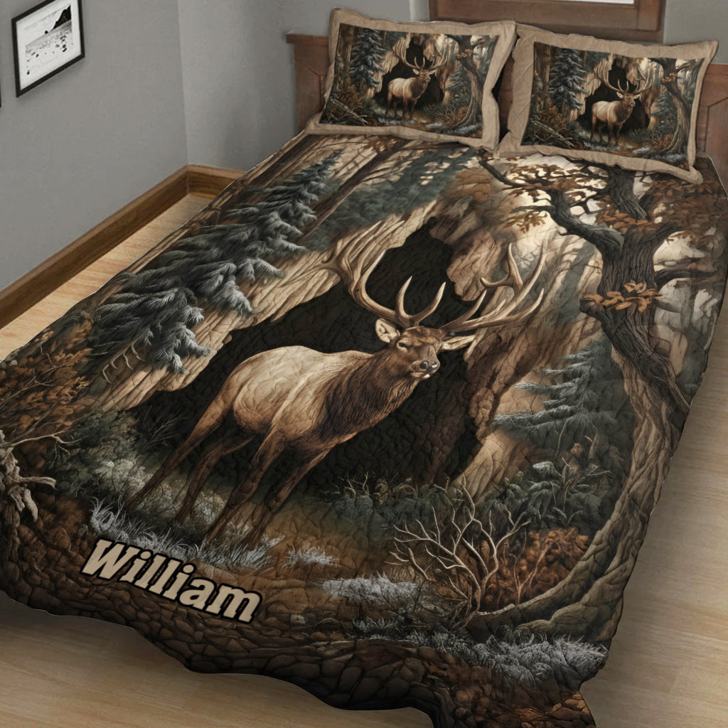Das perfekte Geschenk für Jagdliebhaber – personalisiertes Jagd-Quilt-Set