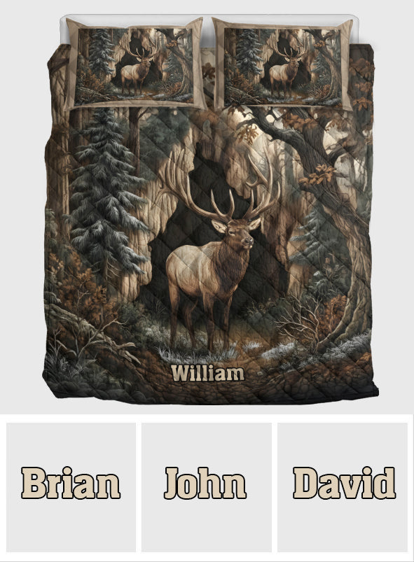 Das perfekte Geschenk für Jagdliebhaber – personalisiertes Jagd-Quilt-Set