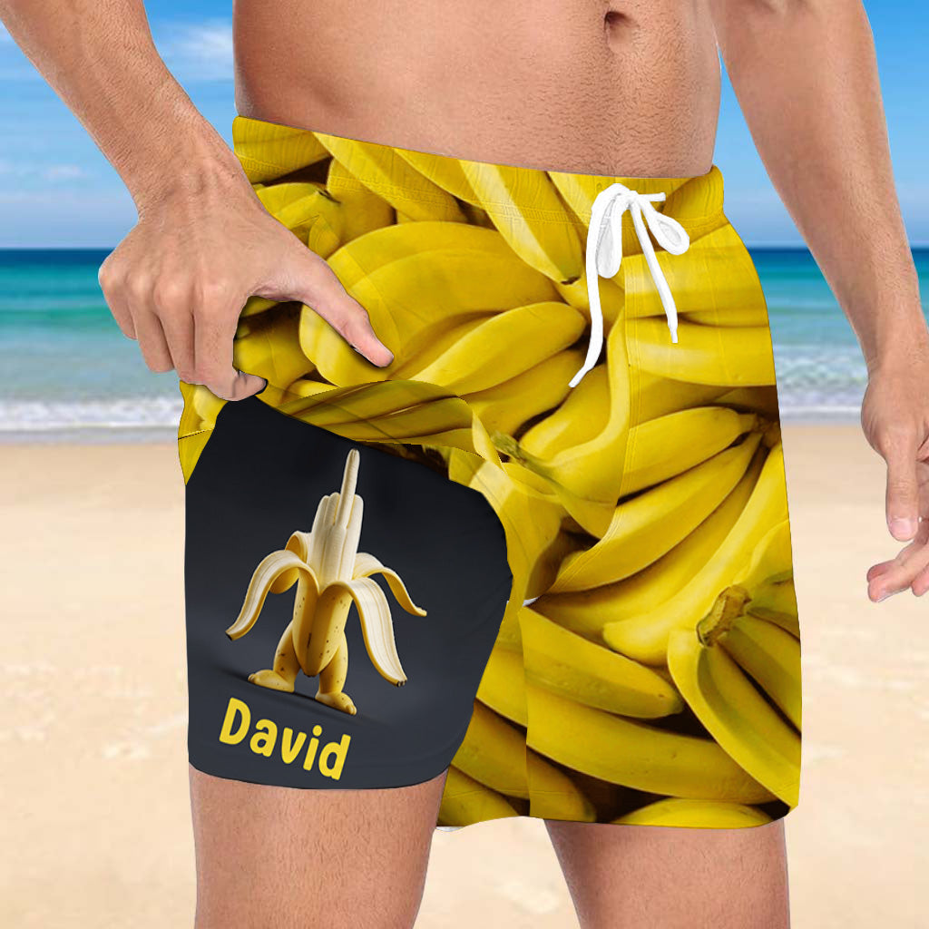 Sea Lover – Personalisierte Sea Lover Herren-Badehose mit Innenfutter