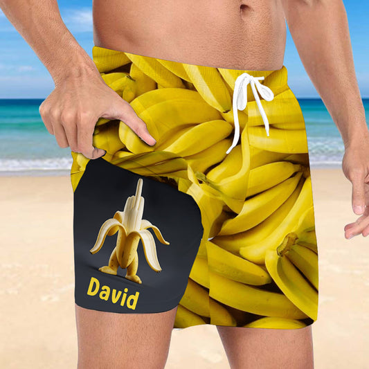 Sea Lover - Personalized Sea Lover Men Swim Trunks With Liner