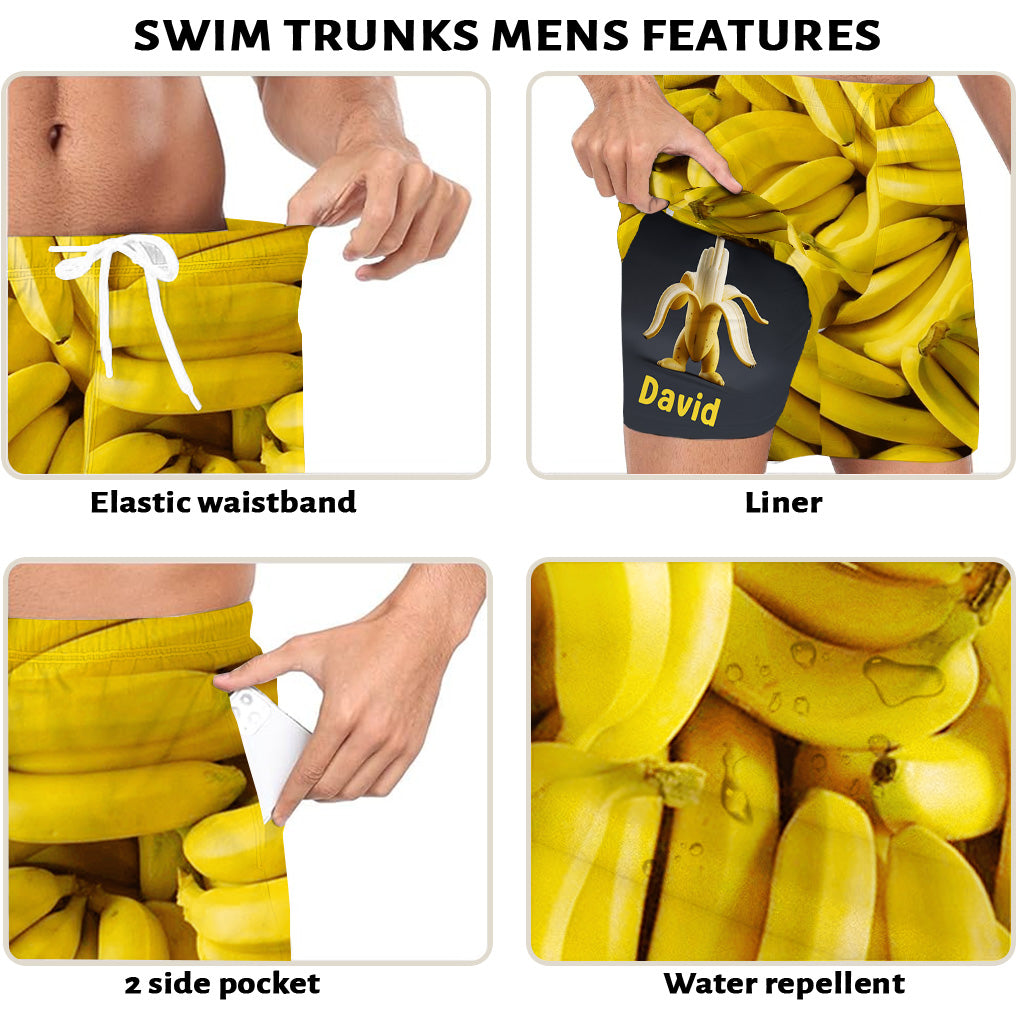 Sea Lover – Personalisierte Sea Lover Herren-Badehose mit Innenfutter