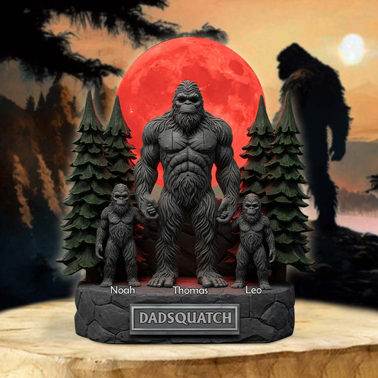 Like A Dad Just Way More Squatchy Gift For Dad, Grandpa - Personalized Father Custom Shaped Acrylic Plaque