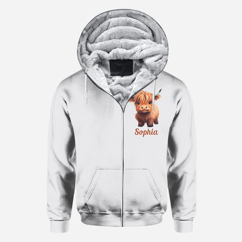 God Says I Am - Personalized Highland Cow All Over Shirt