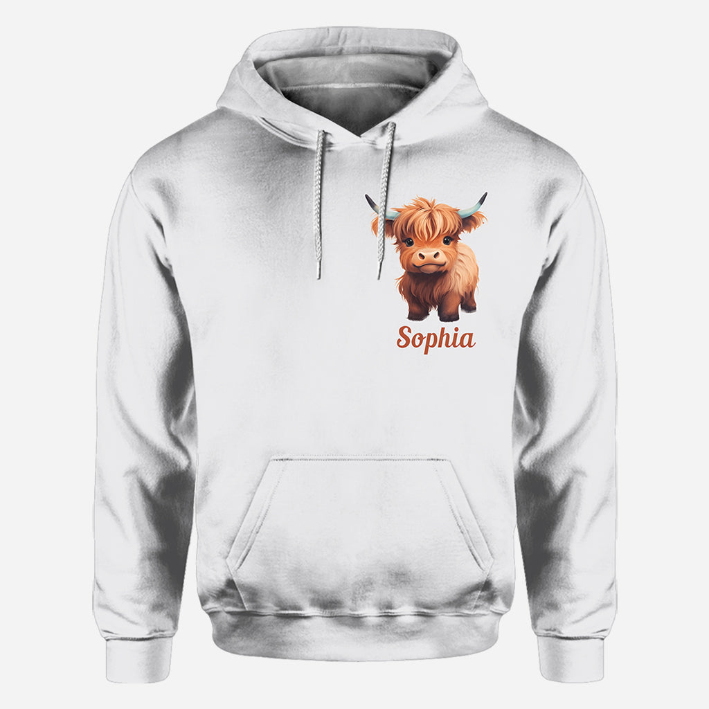 God Says I Am - Personalized Highland Cow All Over Shirt