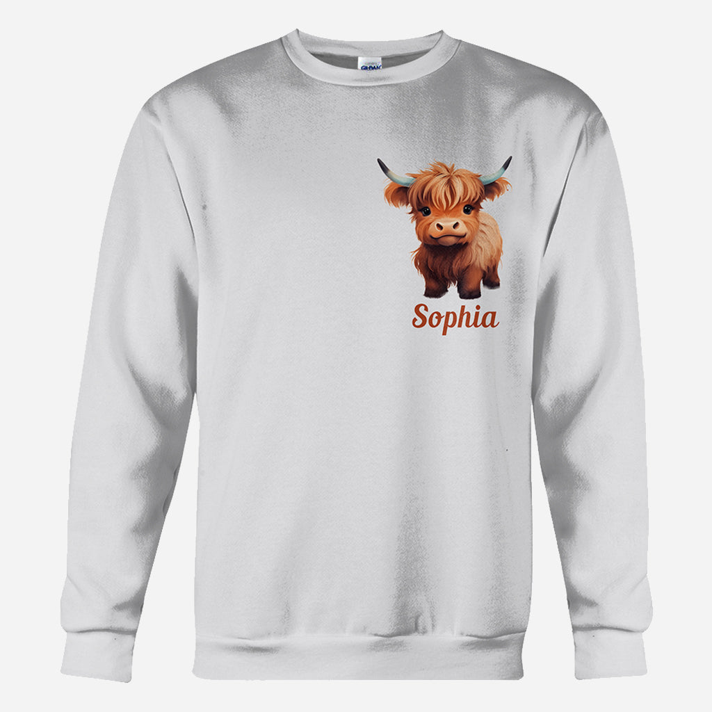 God Says I Am - Personalized Highland Cow All Over Shirt