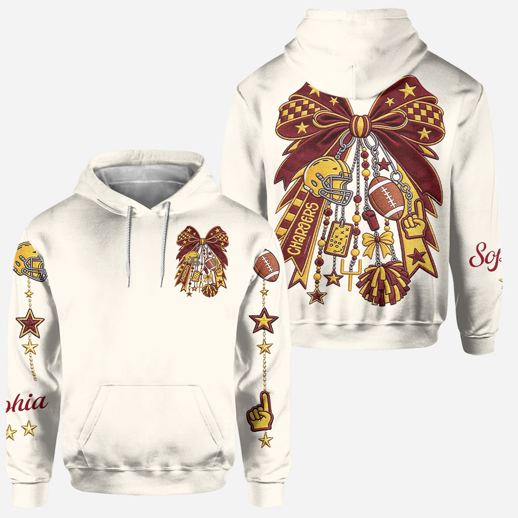 Love Football - Personalized Football Hoodie and Leggings