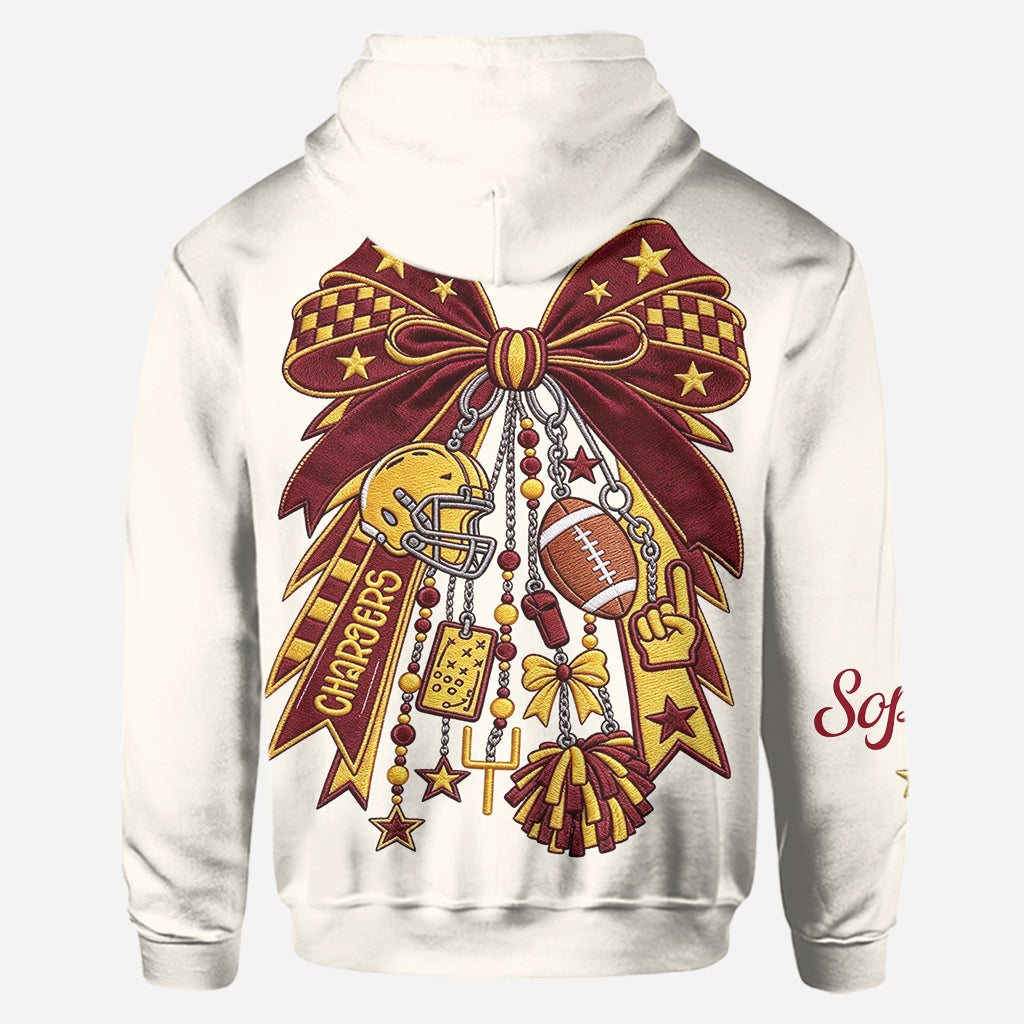 Love Football - Personalized Football Hoodie and Leggings