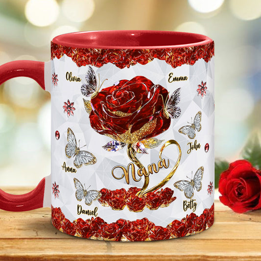 Ich liebe dich – Personalisierte Tasse mit Muttermotiv