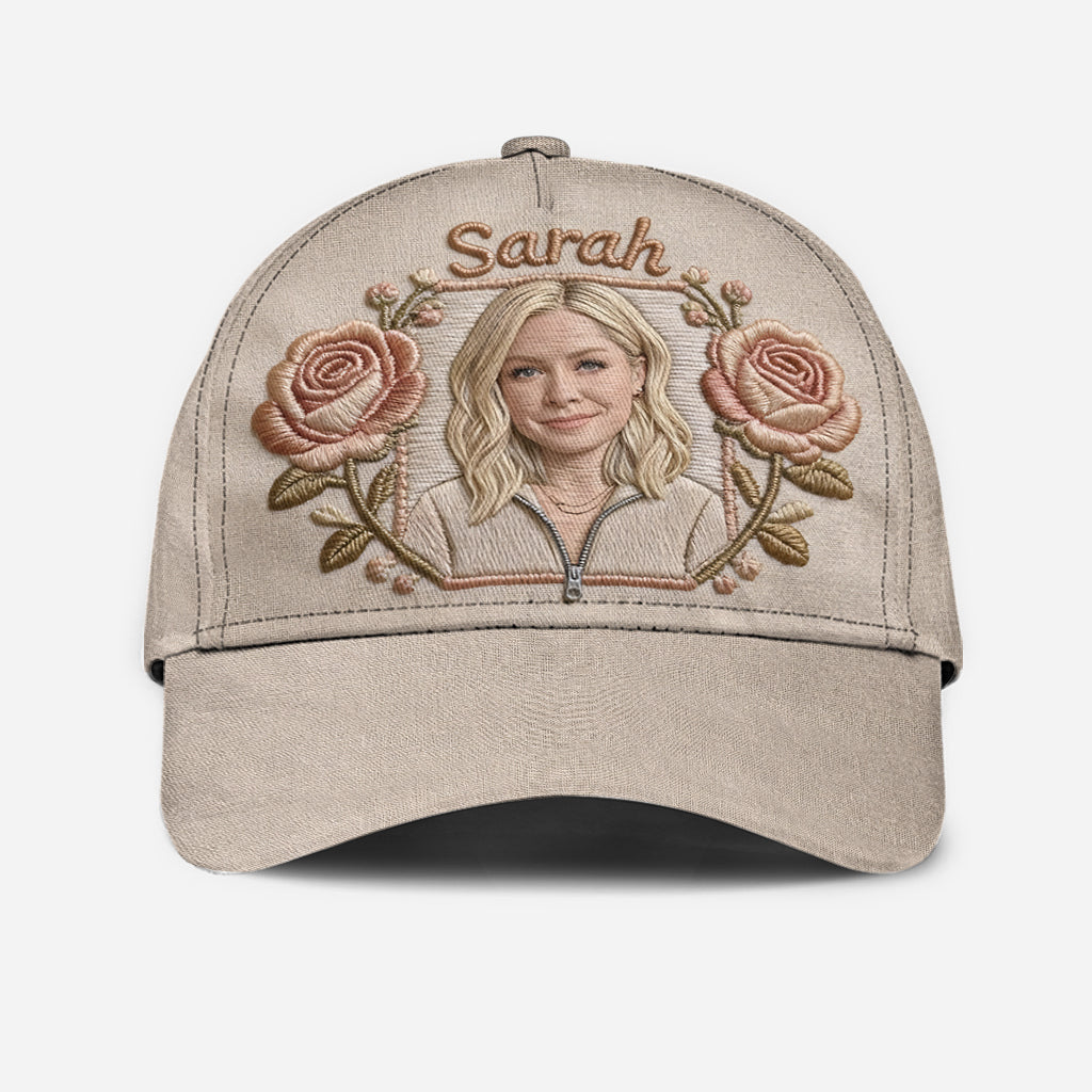 Custom Any Photo - Personalized Birth Month Flower Classic Cap