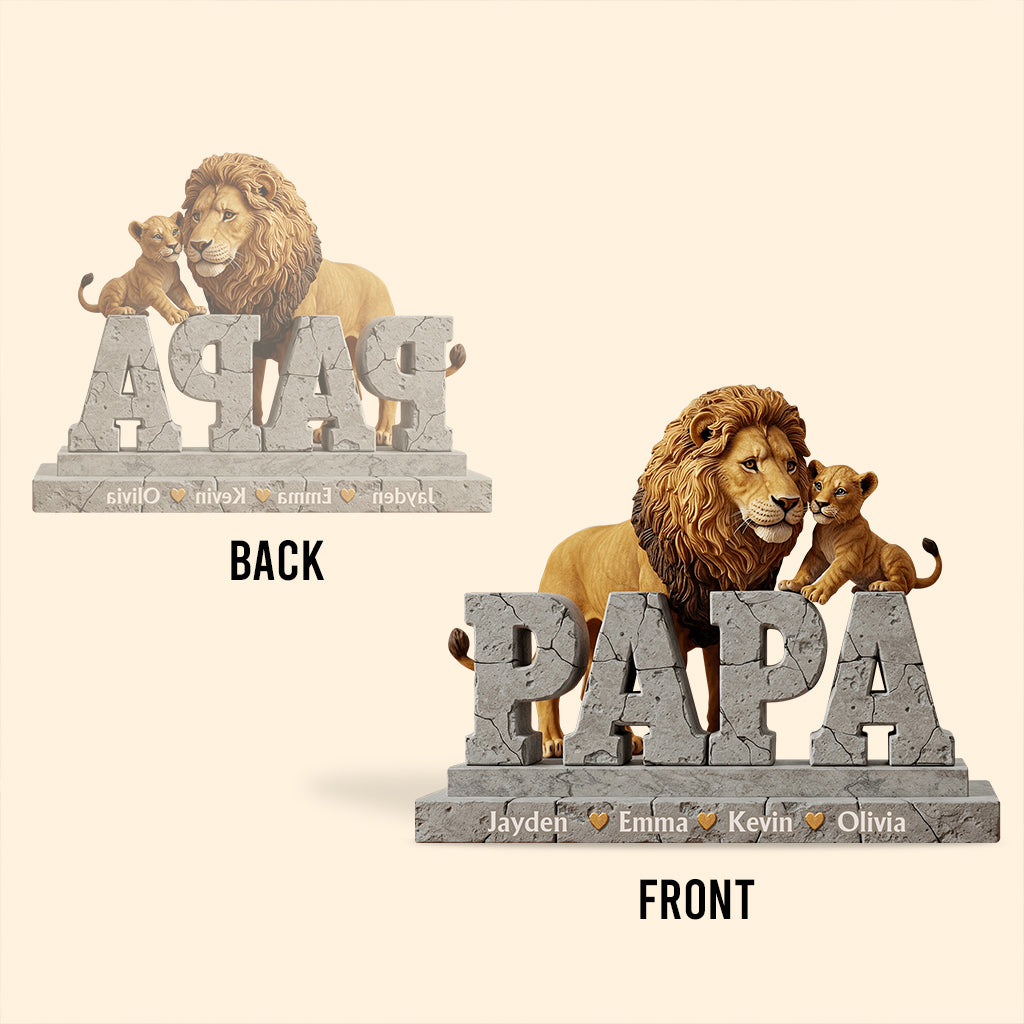 Bester Papa aller Zeiten – Personalisierte Acrylplakette in individueller Form für Väter