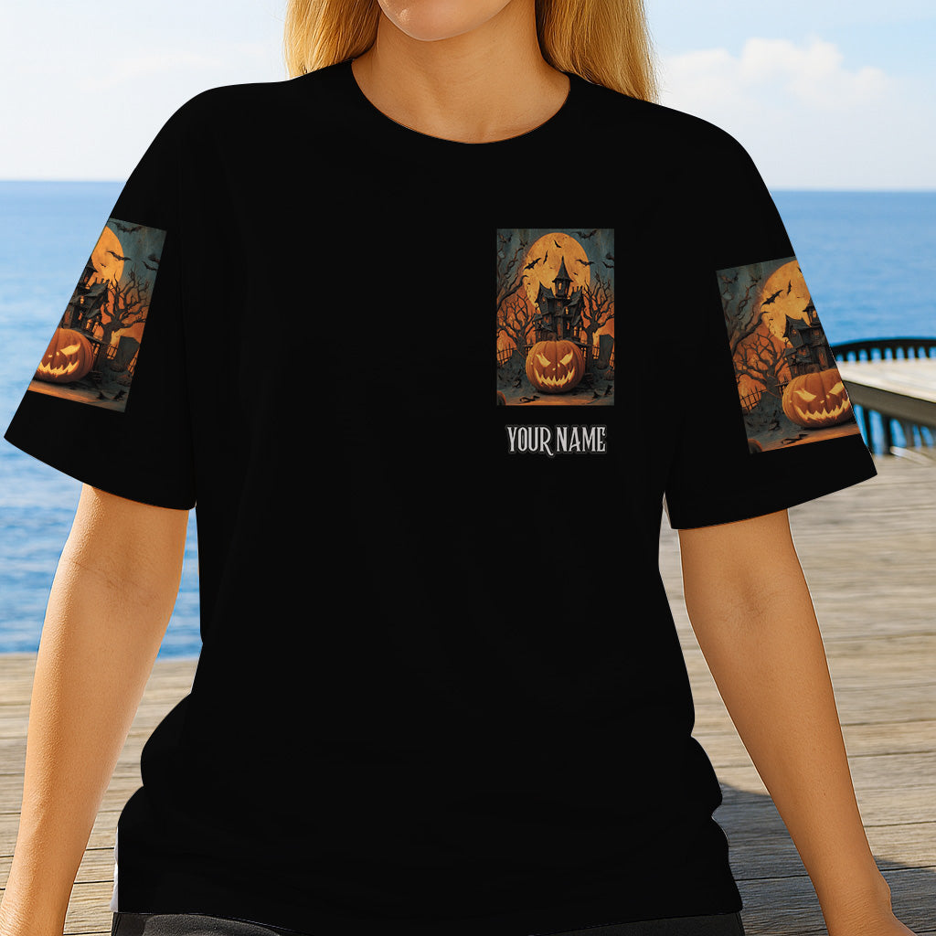 Halloween Castle - Personalized Halloween All Over Shirt