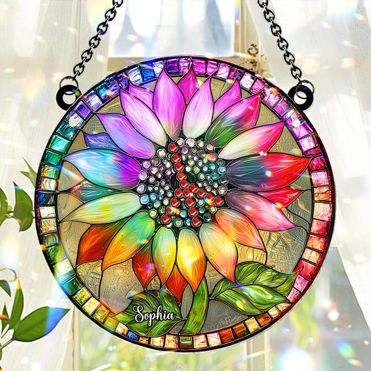 Hippie Soul – Personalisierter Hippie-Fensterhänger-Sonnenfänger 