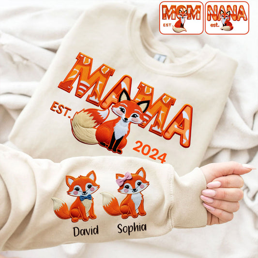 Mama Fox – Personalisiertes Mutter-Shirt