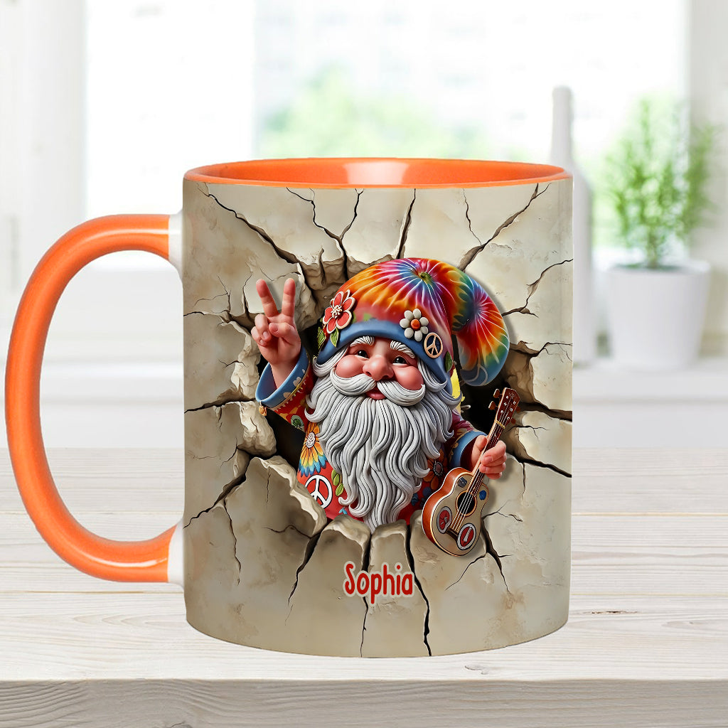 Befreie deinen Geist – Personalisierte Tasse mit Hippie-Akzent