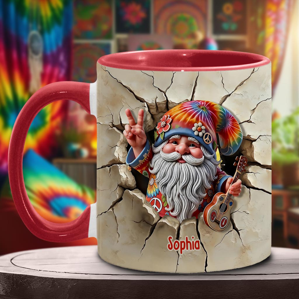 Befreie deinen Geist – Personalisierte Tasse mit Hippie-Akzent
