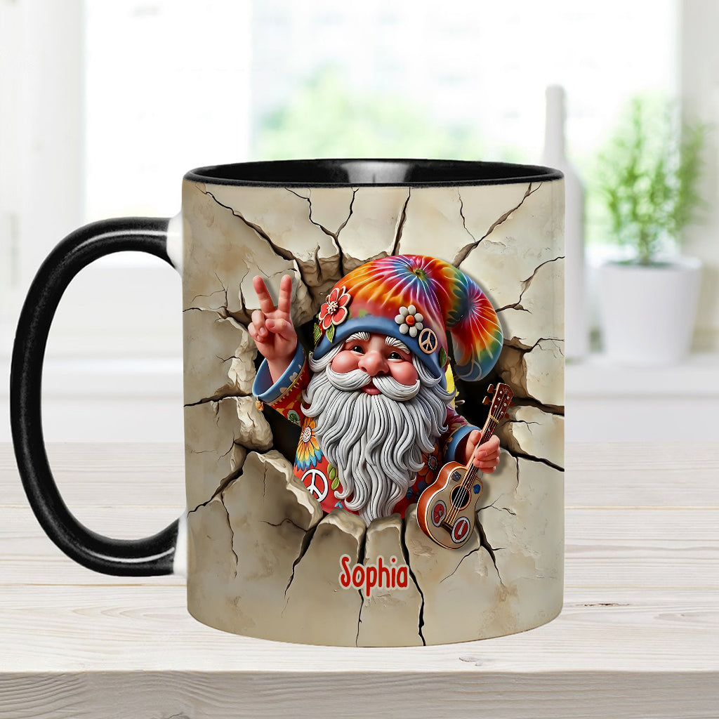 Befreie deinen Geist – Personalisierte Tasse mit Hippie-Akzent