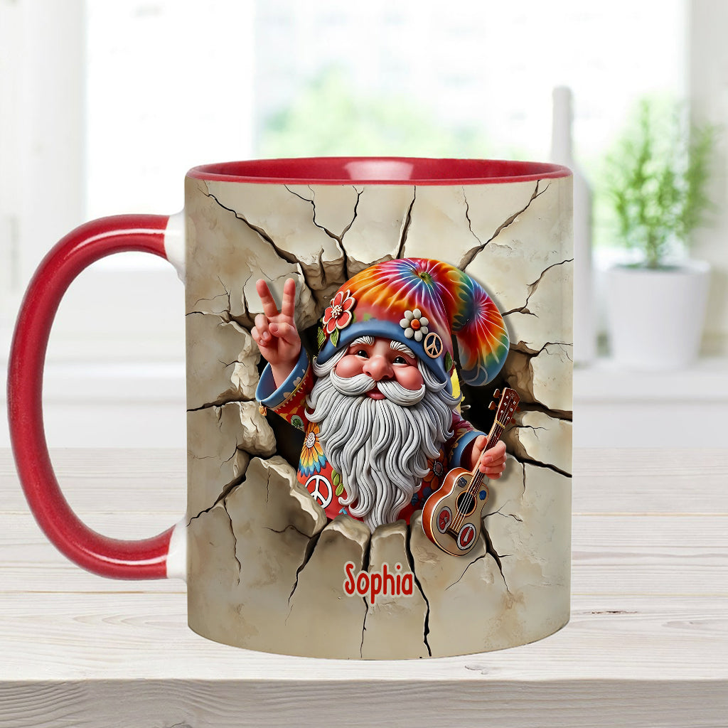 Befreie deinen Geist – Personalisierte Tasse mit Hippie-Akzent
