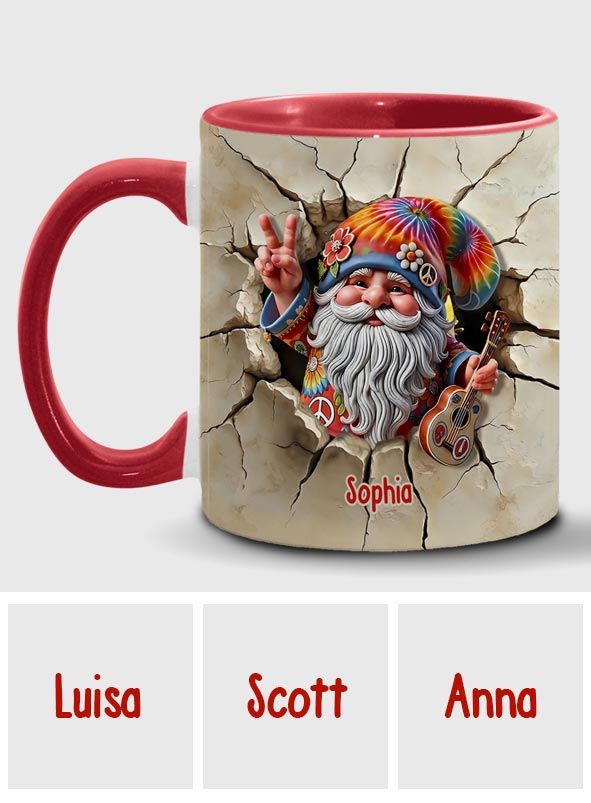 Befreie deinen Geist – Personalisierte Tasse mit Hippie-Akzent