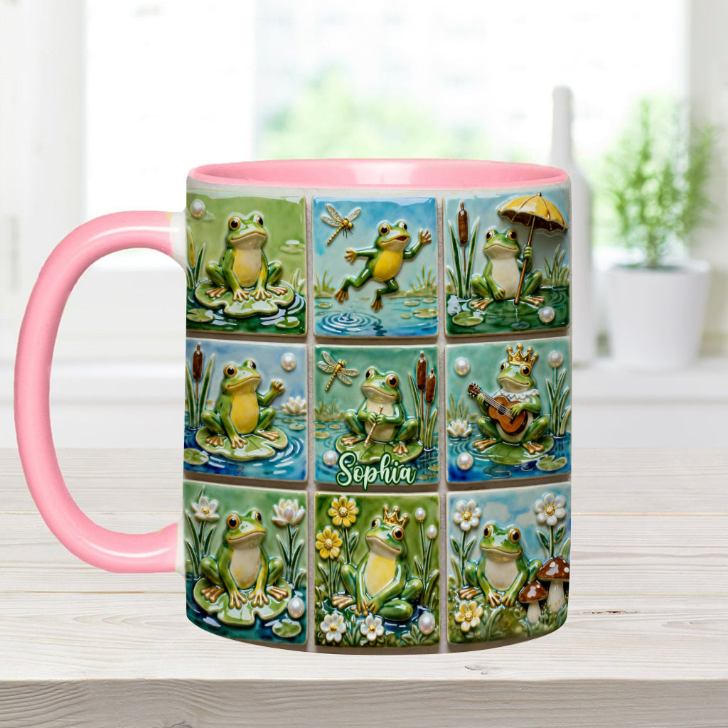 Liebesfrosch – Personalisierte Tasse mit Froschmotiv