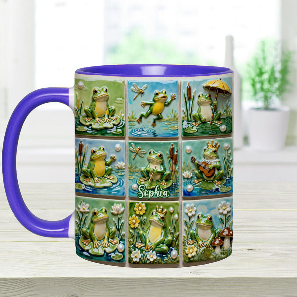 Liebesfrosch – Personalisierte Tasse mit Froschmotiv