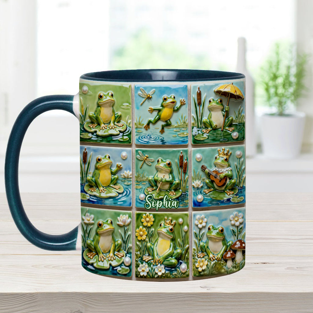 Liebesfrosch – Personalisierte Tasse mit Froschmotiv