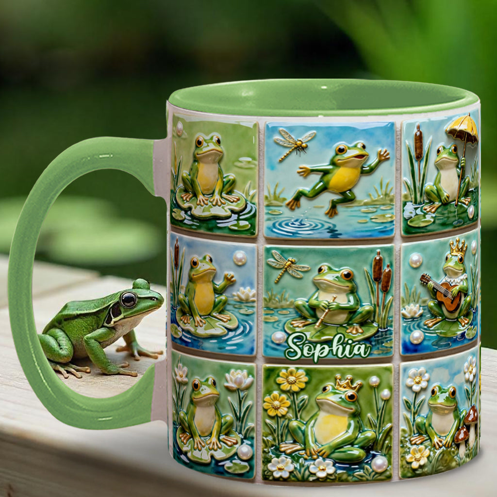Liebesfrosch – Personalisierte Tasse mit Froschmotiv