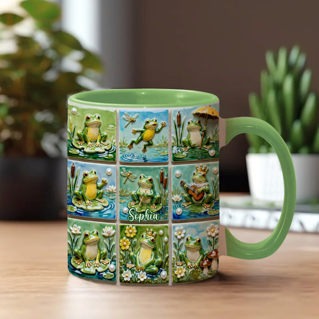 Liebesfrosch – Personalisierte Tasse mit Froschmotiv