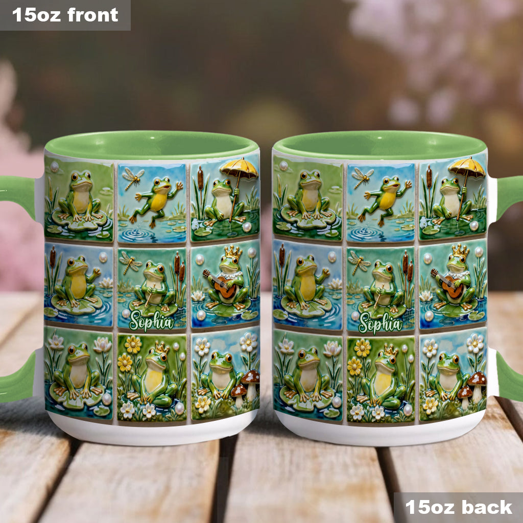 Liebesfrosch – Personalisierte Tasse mit Froschmotiv
