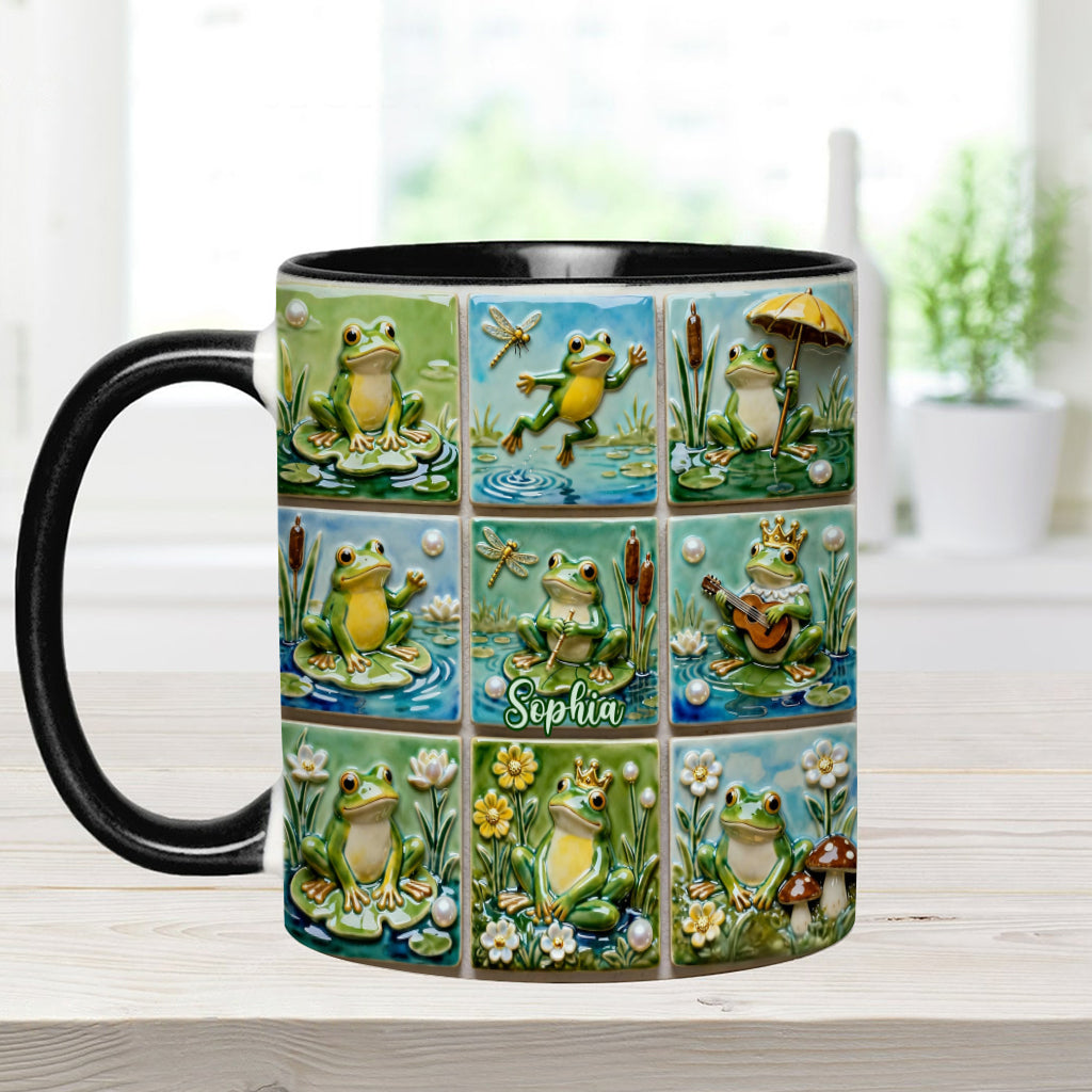 Liebesfrosch – Personalisierte Tasse mit Froschmotiv